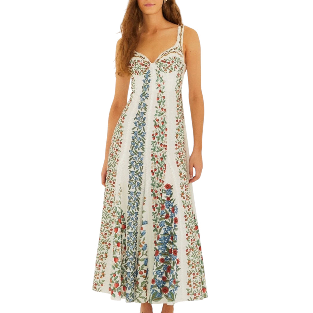 Farm Rio Off White Fruity Maxi Dress