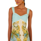 Farm Rio Royal Sea Maxi Dress