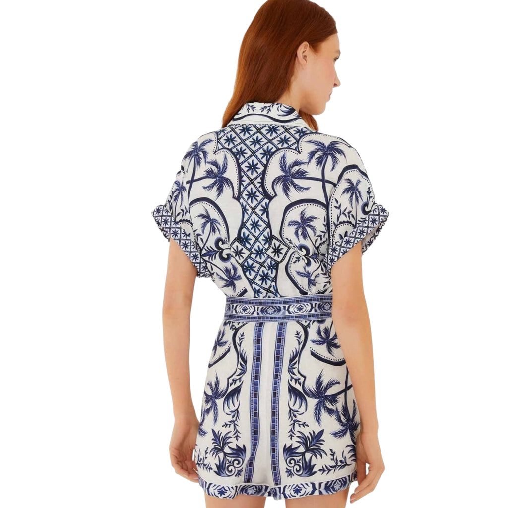 Farm Rio Off White Wonderful City Romper