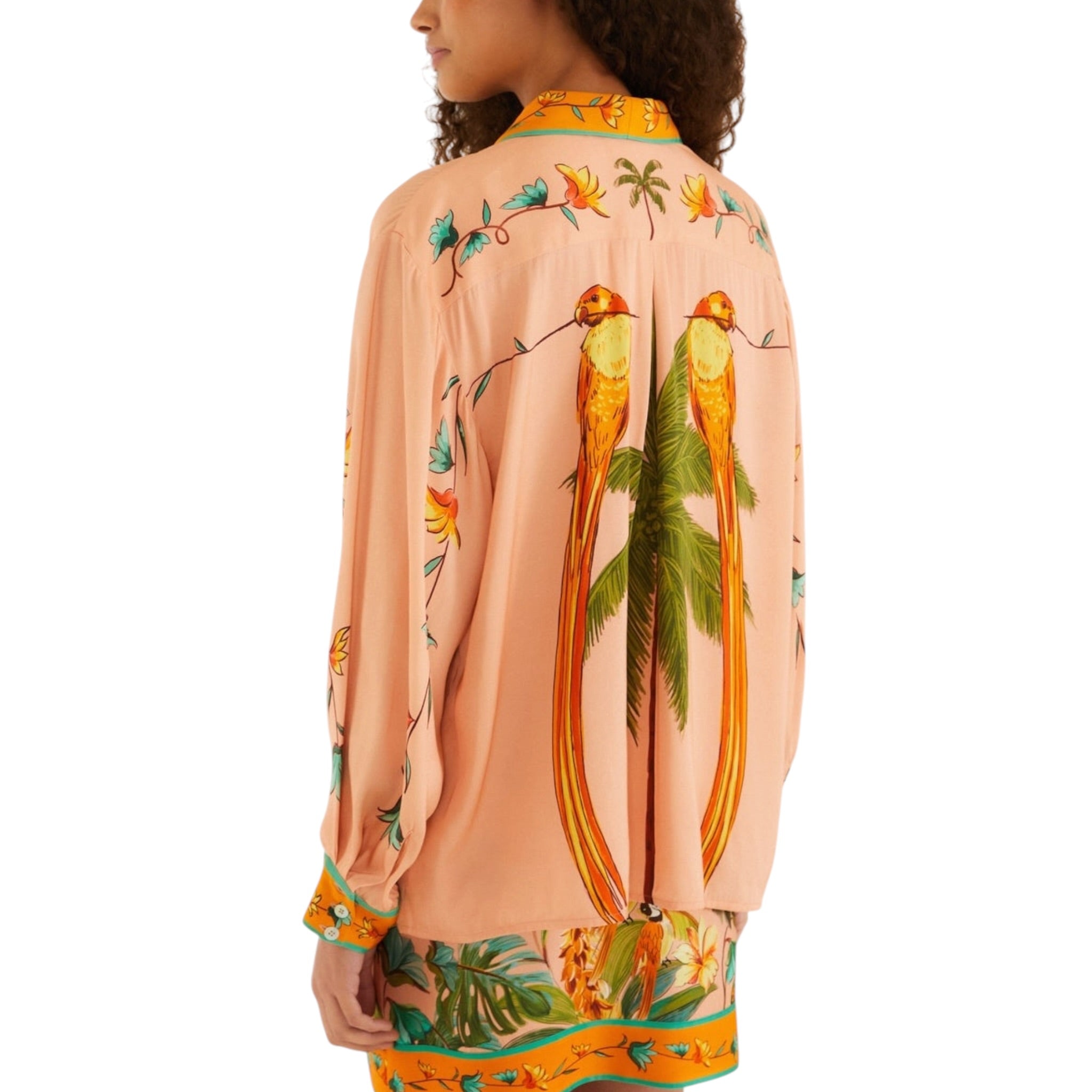 Farm Rio Multicolor Birds Shirt